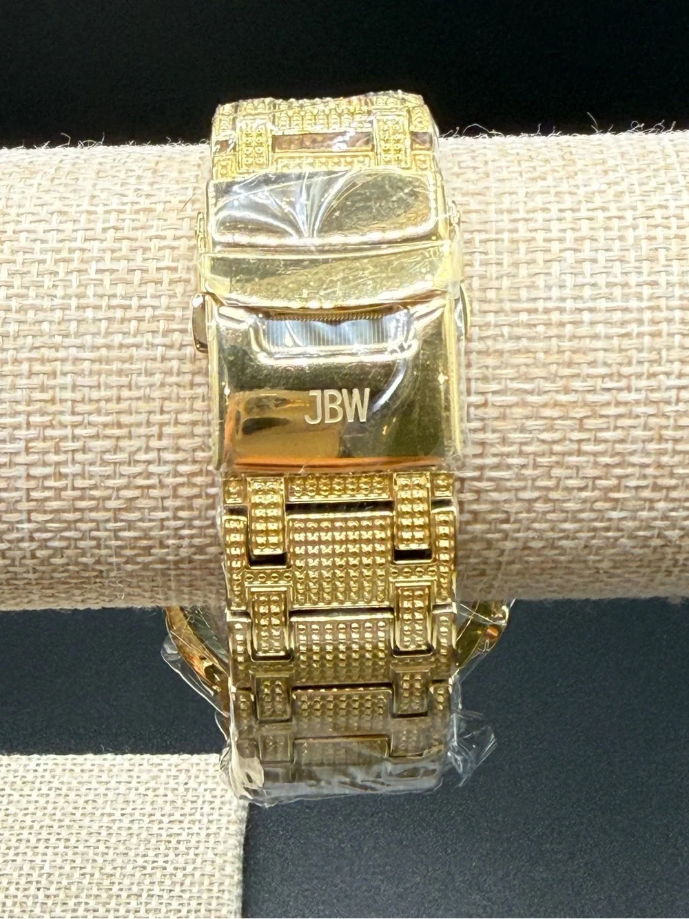 JBW Men's Diamond (1/5 ct. t.w.) Watch in 18k Gold-plated Stainless-steel Watch